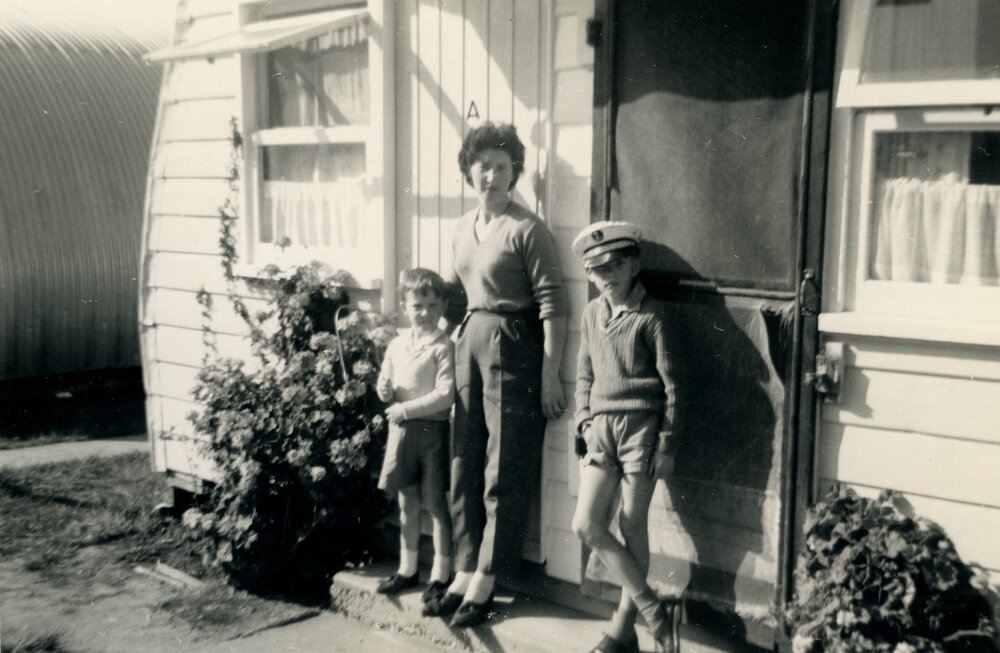 Eric, Peggy and Ronald Pearson at the Cabramatta Hostel, 1963, Cabramatta, NSW.