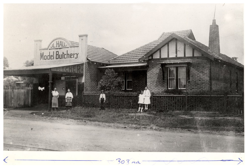 J.L Hall's Model Butchery, Smithfield NSW, c. 1926