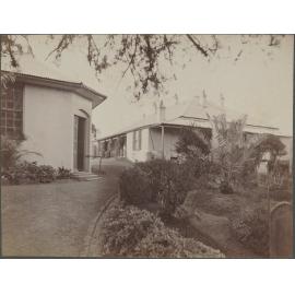 Horsley buildings and garden beds, Horsley NSW