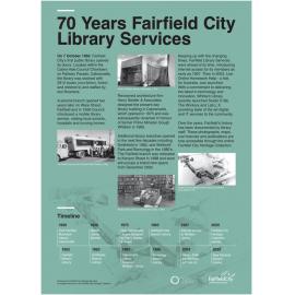 Exhibition: 70 Years Fairfield City Library Service - Introduction