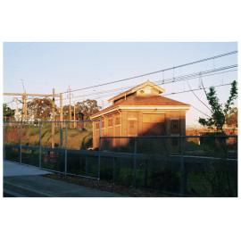 Unidentified brick building (possibly a signal control box) in between Cabramatta and Canley Vale Railway Stations
