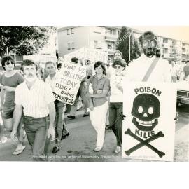 Protest march against the proposed building of a toxic waste incinerator at Wetherill Park, NSW.