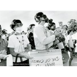 Protest march against the proposed building of a toxic waste incinerator at Wetherill Park, NSW.