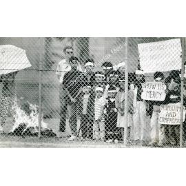 Boat people at Villawood Detention Centre, Villawood, NSW.