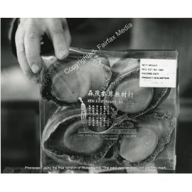 Packaged dried Abalones sold in Cabramatta