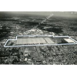 Aerial view of the former State Rail Authority industrial site at Yennora