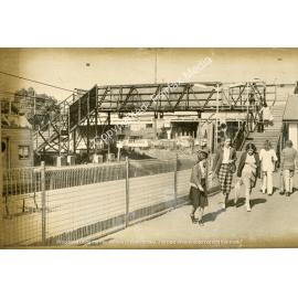 The pedestrian overbridge at Cabramatta Railway Station