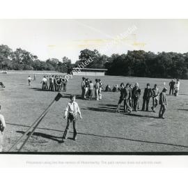 Patrician Brothers' students on school oval, Fairfield