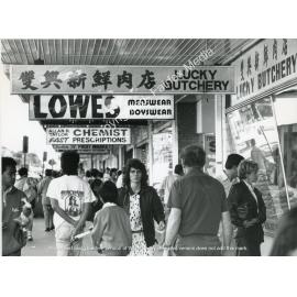 Pedestrians on John Street, Cabramatta 