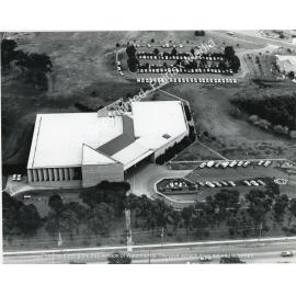 Aerial view of Fairfield City Council in Wakeley