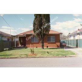 Red brick veneer house in Cabramatta