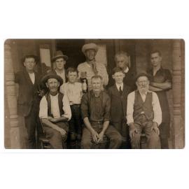 Local residents at the Victoria Hotel, Smithfield, NSW