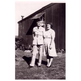 Norman McLeod and wife Gwen McLeod, c. 1944 