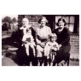 Four generations of Robson/Hunt/McLeod Families, Smithfield NSW, c. 1936