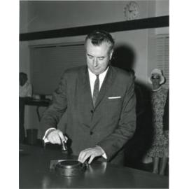 Gough Whitlam at the Opening of Fairfield Post Office