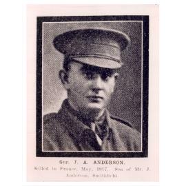 Private John Arthur Anderson