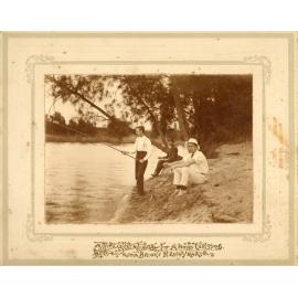 Roy Foggon fishing by the Georges River