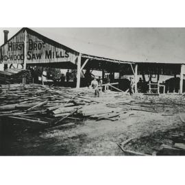 Workmen at the Hirst Timber Sawmill in Fairfield