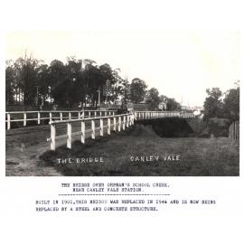 Wooden bridge over Orphan School Creek, Canley Vale NSW, c. 1912