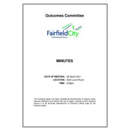 2011 Municipality of Fairfield Council Minutes March