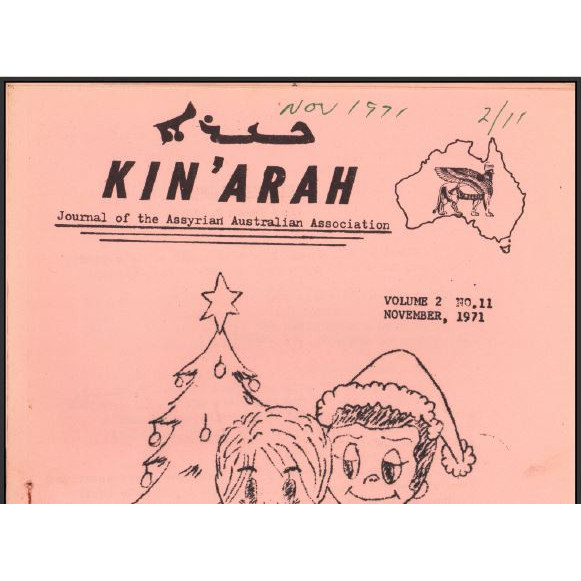 Kin'arah : journal of Assyrian Australian Association  - November, 1971, Volume 2, No 11