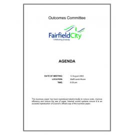 2003 Municipality of Fairfield Council Minutes August