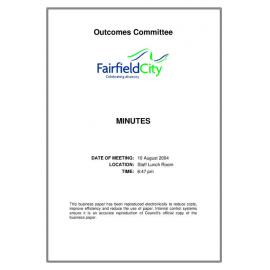 2005 Municipality of Fairfield Council Minutes August