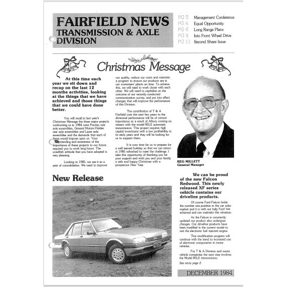 Fairfield News - Transmission and axle division - December 1984