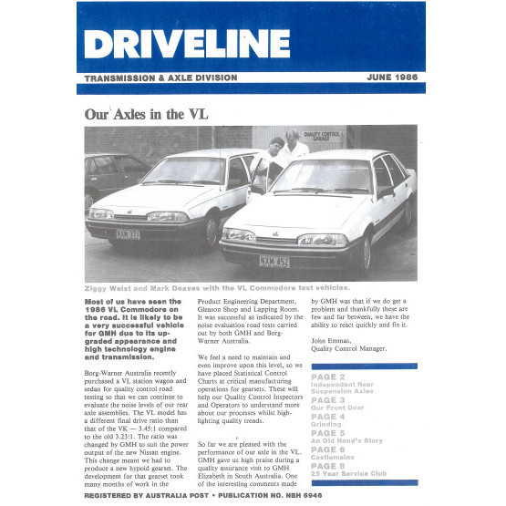 Driveline: Transmission & Axle Division - Newsletter