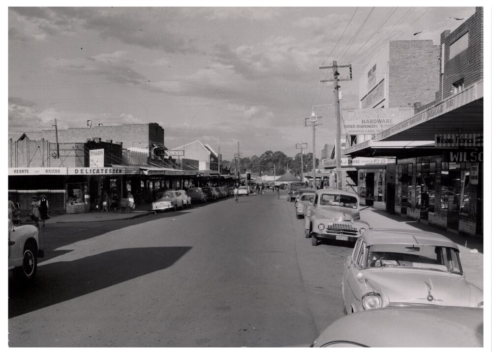 View of John Street, looking East, Cabramatta, NSW