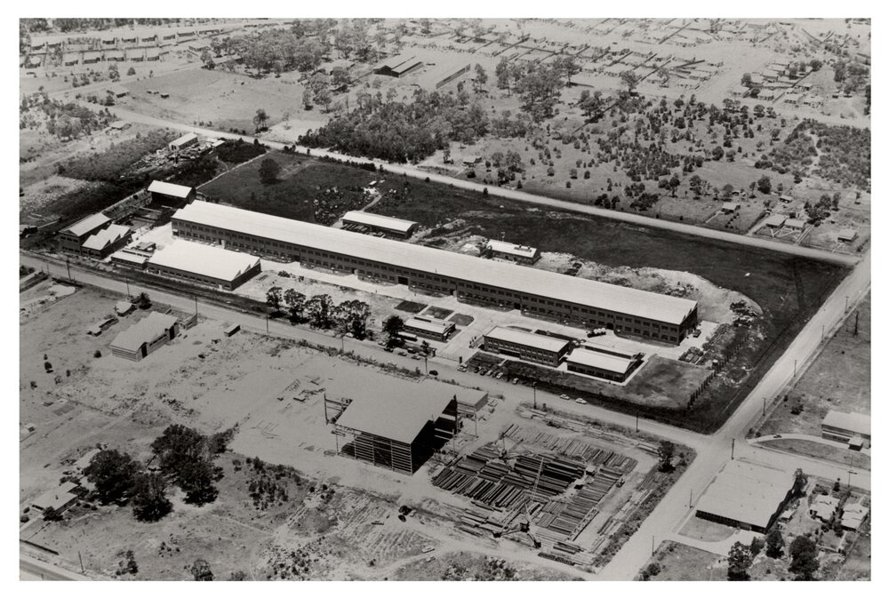 Aerial view of power cables of Australia, Yennora, NSW 