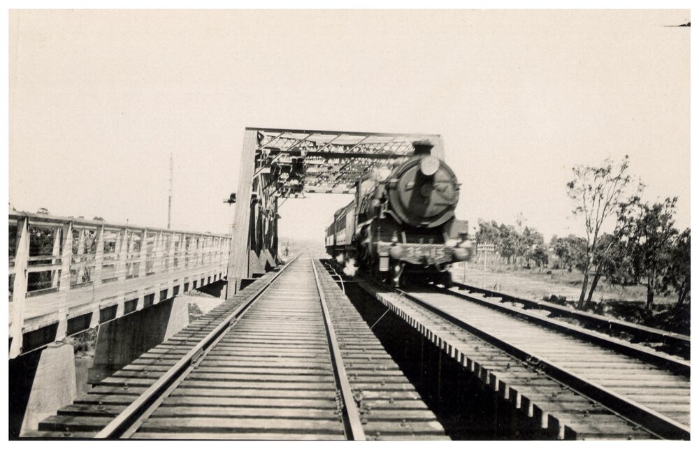 Train Crossing over Prospect Creek, Carramar, NSW