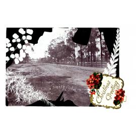 Walter Stimson Family Christmas Card featuring view of Smithfield and Australian Motifs, Smithfield NSW, c. 1928