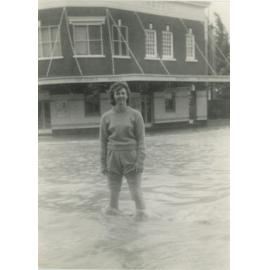 Janice Crosio in Floodwaters, Smithfield, NSW