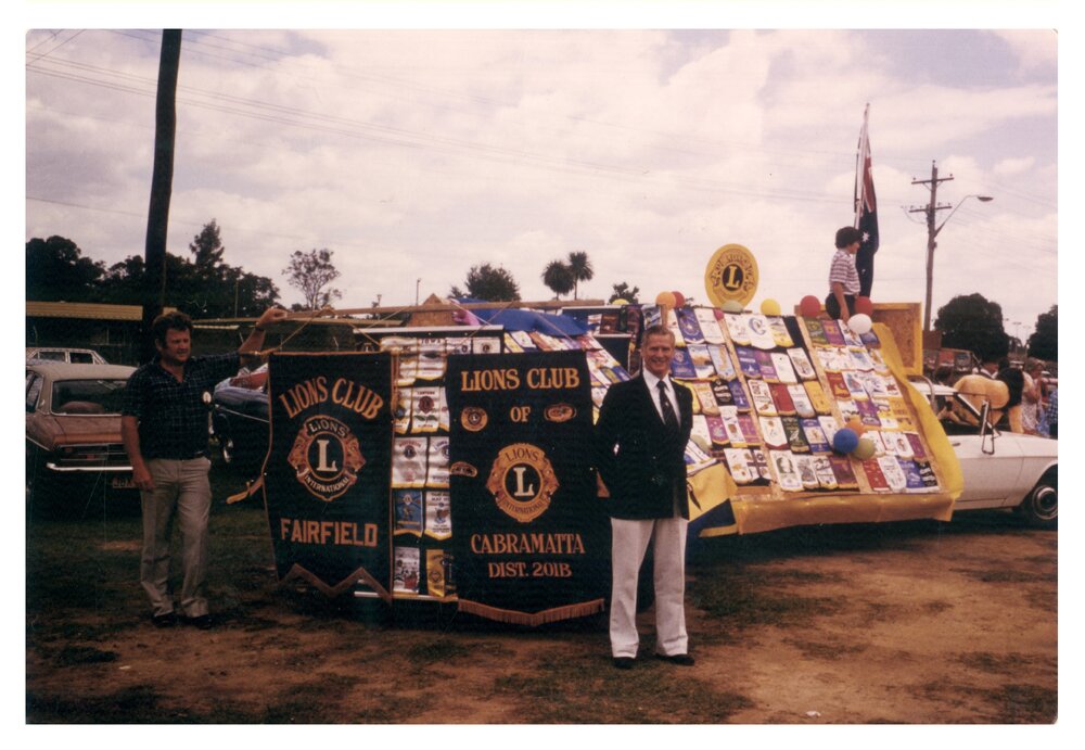 Humphry Norcott with Lion’s Float, Cabramatta District, Fairfield, NSW