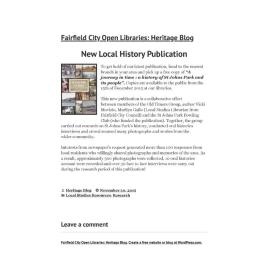 New Local History Publication