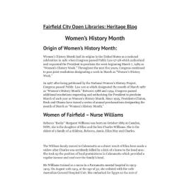 Women’s History Month