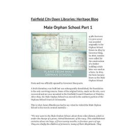Male Orphan School Part 1
