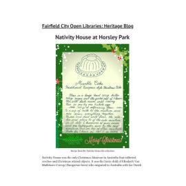 Nativity House at Horsley Park