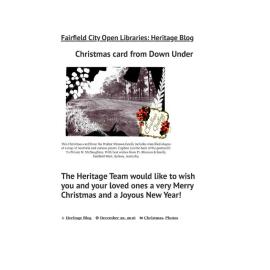 Christmas card from Down Under