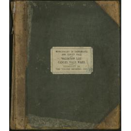 1926 Municipality of Cabramatta and Canley Vale Valuation List