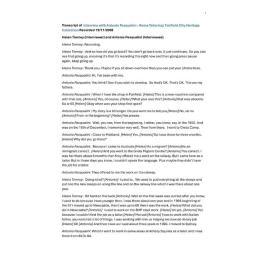 Oral History Interview Transcript with Antonio Pasqualini
