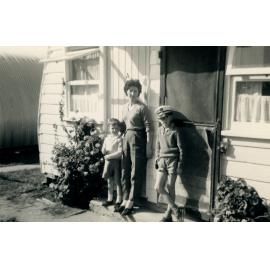 Eric, Peggy and Ronald Pearson at the Cabramatta Hostel, 1963, Cabramatta, NSW.