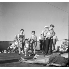 McNeice family on the Ship Fairsky, 1959