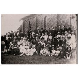 Coleman family members at a church gathering, Smithfield NSW, c. 1925