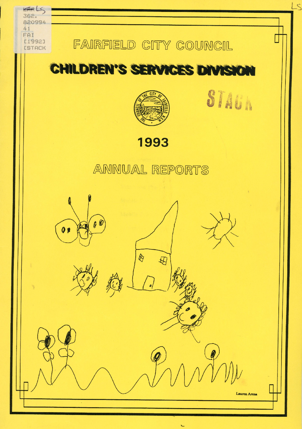 Children's services Division Annual Report 1993